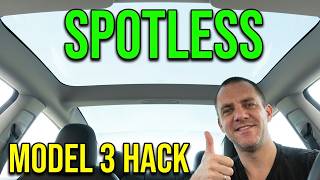 How to Clean Hard-to-Reach Tesla Model 3 Rear Panoramic Glass (Easy DIY Hack!)