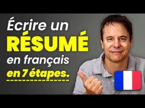 Faire un Résumé en français : ma Méthode en 7 étapes simples
