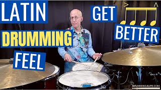 Latin Drum Set Lesson - Latin Drumming Feel - Part 1