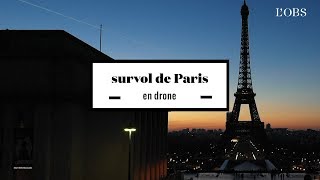 2 minutes d'un survol de Paris en drone, de l'aube au coucher du soleil