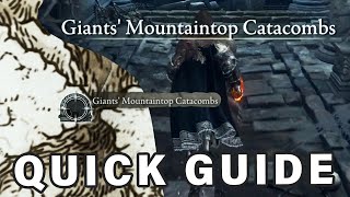 How to do Giants Mountaintop Catacombs Dungeon ► Elden Ring