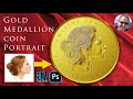 Photoshop: Put Your FACE on a GOLD, Medallion COIN!
