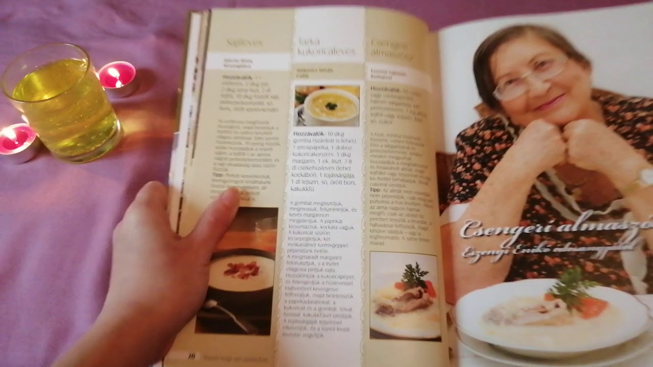 ASMR🥙receptkönyv nézegetés🍲whispering hungarian asmr