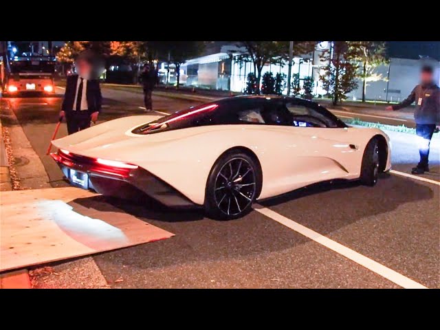時価4億のマシンが走る!!】展示を終えたスーパーカー達が搬出!!(1080p