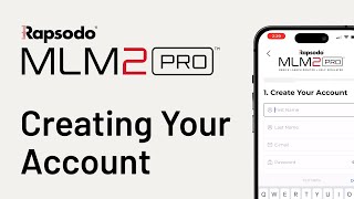 Rapsodo MLM2PRO™ | Creating Account & Logging-In