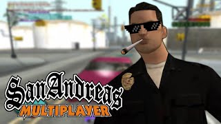 طاردني شرطي مجنون في قراند الحياة الواقعية | GTA San Andreas Online RP