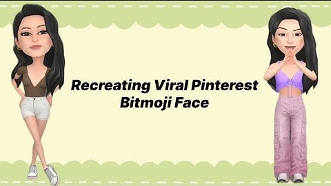 How To Make Aesthetic Bitmoji Face | Step by Step  Recreating Viral Pinterest Bitmoji Face Tutorial🌿
