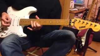 Video thumbnail of "Guitar Loso Stratocaster เพลง ซมซาน Solo ท่อนจบ"