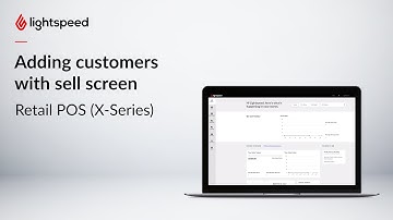 Adding customers with sell screen