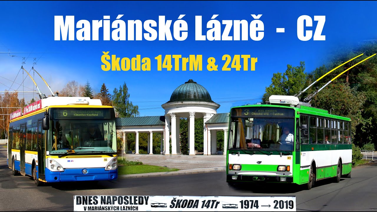 【4K】MARIÁNSKÉ LÁZNĚ  TROLLEYBUS  (2019)