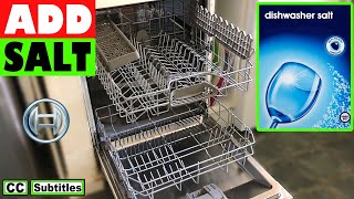 How to add Salt to a Bosch Dishwasher to prevent Limescale build up