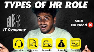 Easy HR Roles to get a job in IT Companies without MBA | Types of HR in IT sector in tamil | 2023