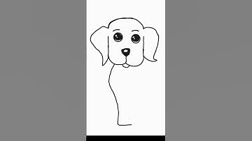 Short Easy to Draw a Cute Dog 🐕 Step by Step for Kids || Dog Drawing