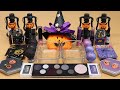 Mixing”Black VS Purple" Eyeshadow and Makeup,parts,glitter Into Slime!Satisfying Slime Video!★ASMR★