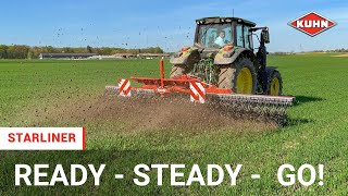 Rotary Hoe For Crust Breaking And Mechanical Weed Control  Kuhn Starliner