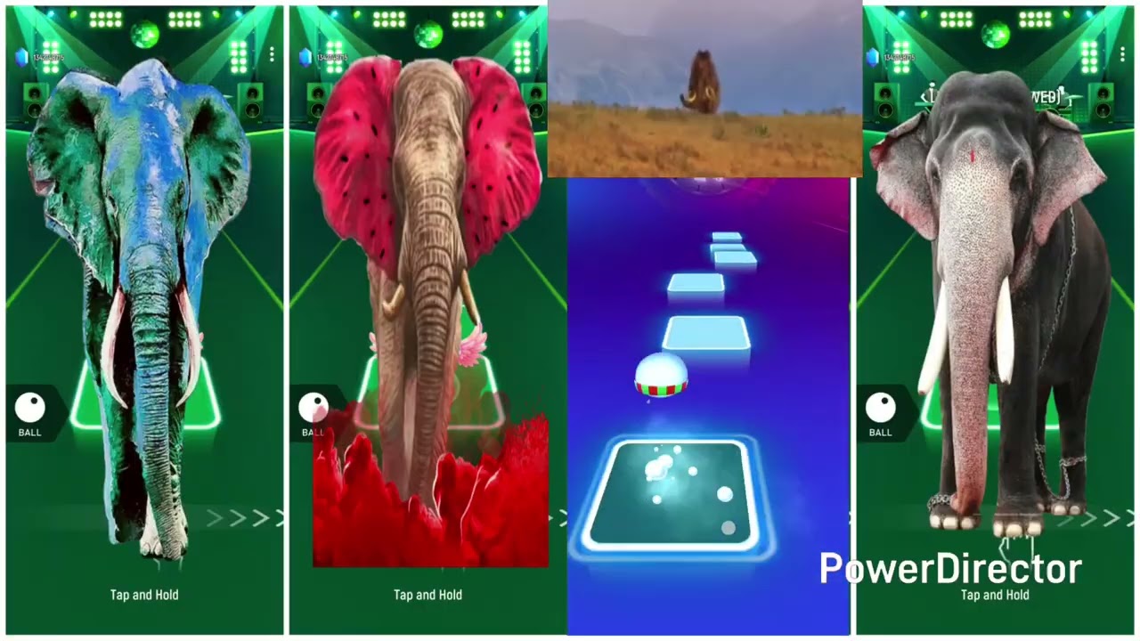 Tiles Hop - Elephant 🆚 Mammoth 🆚 Funny Elephant 🆚 Elephant 🎶 Tiles Hop EDM Rush