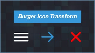 تطبيقات على HTML, CSS - تحويل أيقونة ال Burger بشكل جميل screenshot 2