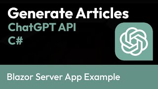 Create articles using ChatGPT API and C#