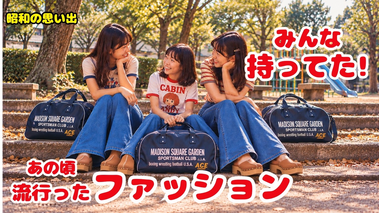 Let's Talk Showa] 1970s Fashion! Bell-bottoms and Madison bags
