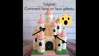 Tutoriel Comment Recouvrir Un Faux Gateau De Fondant Youtube