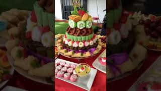 kue ultah jajan pasar | ide menghias kue ulang tahun #shorts