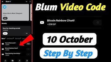 Bitcoin Rainbow Chart? Blum Video Code | Blum New Video Code | Blum Listing Date | Token Burning