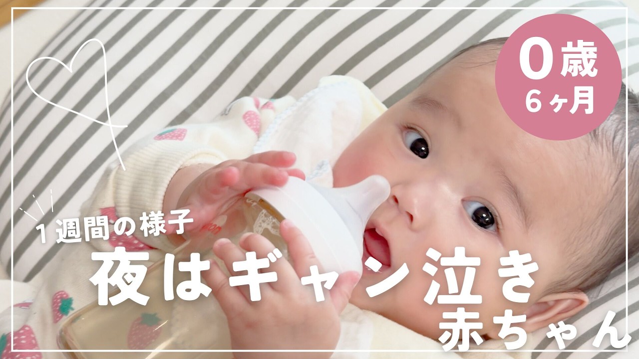 【生後６ヶ月】１週間の様子｜夜はギャン泣き（184日目の週）