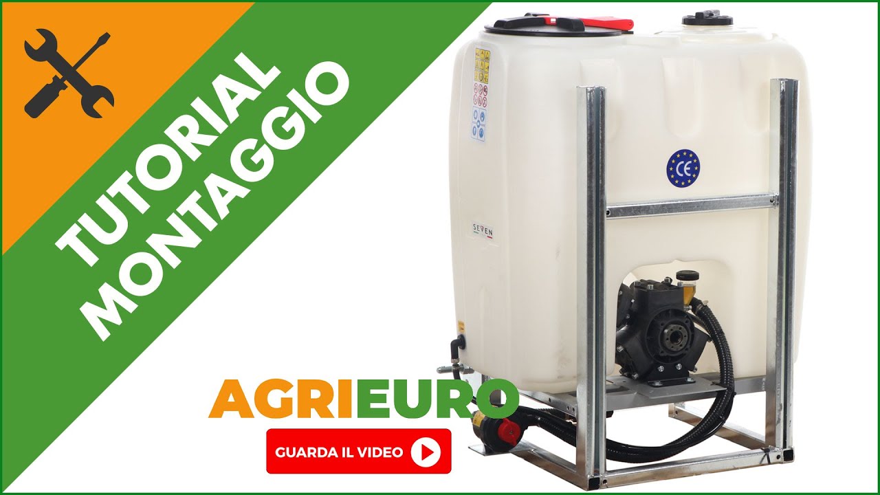 Gruppo botte per irroratrice Seven Italy - 300 L: montaggio