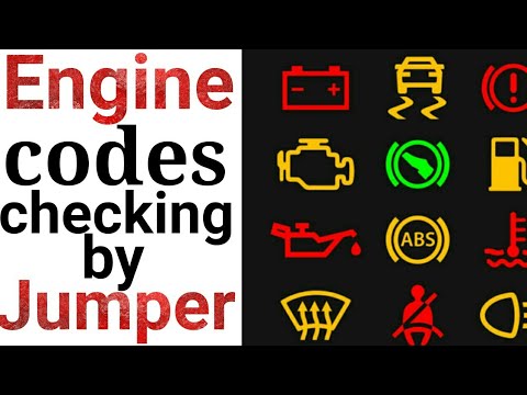 ENGINE CODE DIAGNOSE BY JUMPER METHOD | how to find the engine codes by