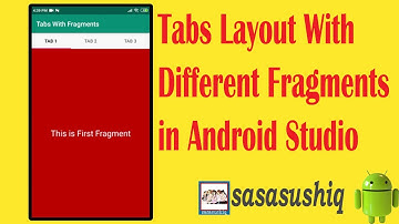 Tab Layout With Different Fragments in Android | Android App Development video#35