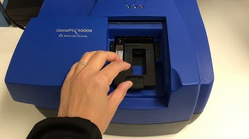 How to Load a Slide in GenePix 4000 Scanner