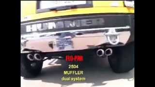 2003 Hummer H2 Custom true dual system from Kinney's