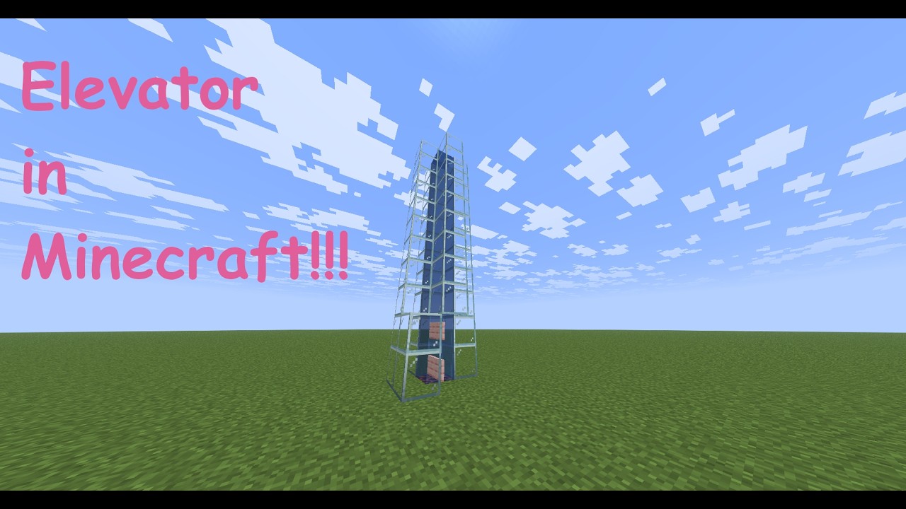 Tutorial on how to build an elevator in Minecraft!!! - YouTube
