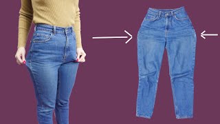 Easy Method How To Downsize A Jeans Smaller In The Hips