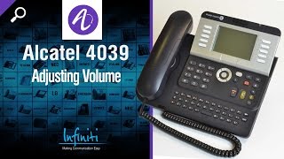 Alcatel 4039 Phone Handset   4029 Handset - Adjusting Volume [Infiniti Telecommunications]