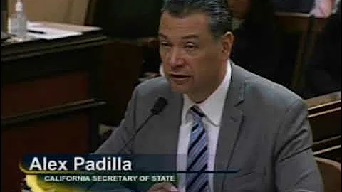 Secretary of State Padilla Testimony on Election Cybersecurity