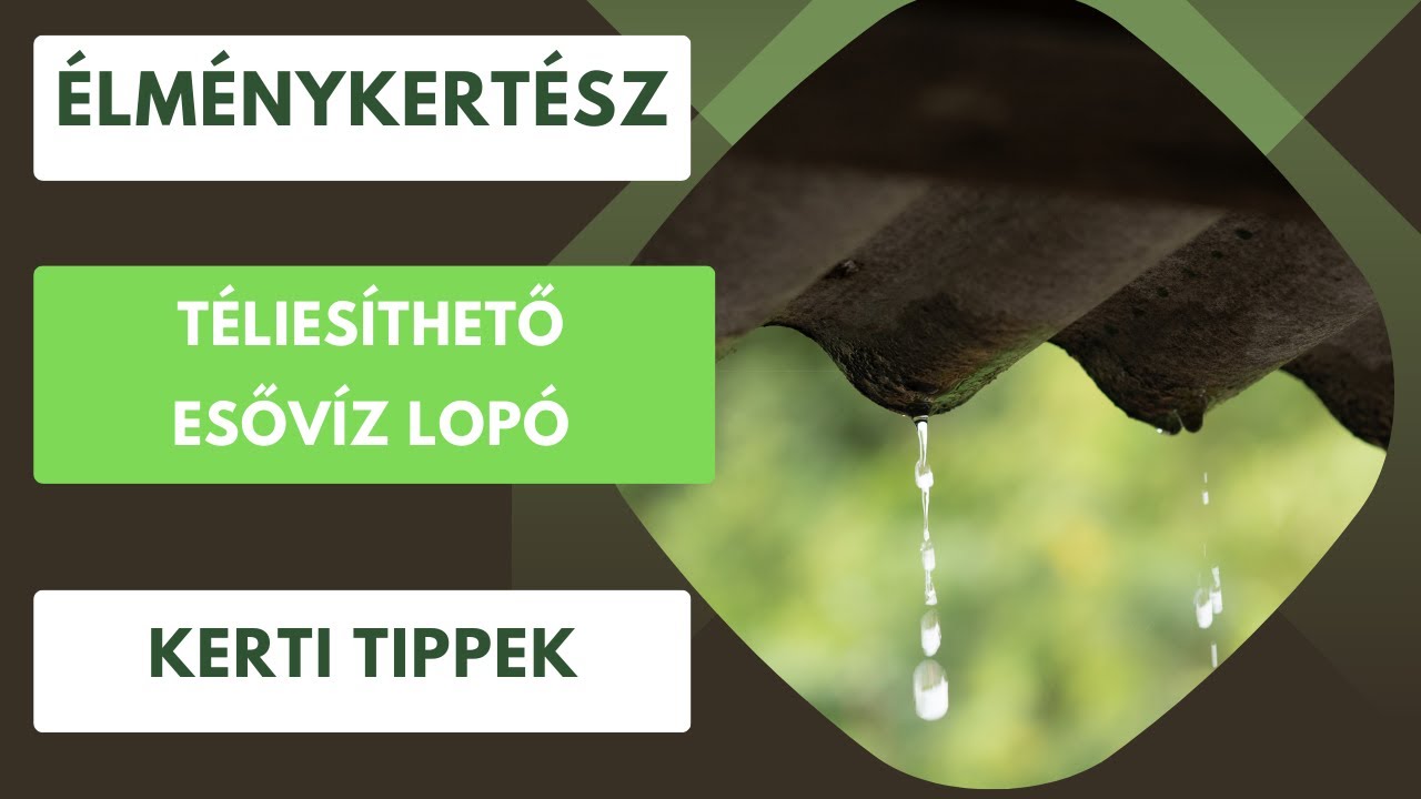 Téliesíthető esővíz lopó💧