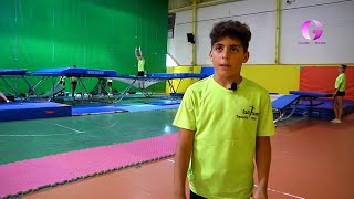 Cabanillas, representado en el Mundial de gimnasia trampolín. GuadaTVMedia