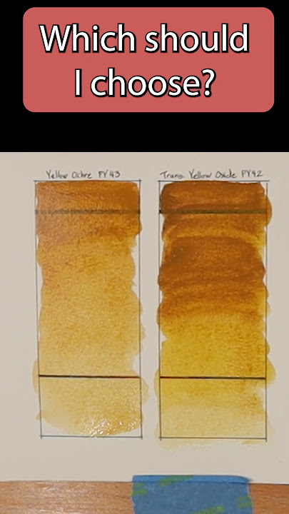 Yellow Ochre OR Transparent Yellow Oxide | Which Should You Choose?