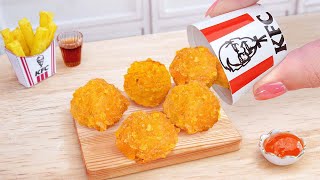 Yummy KFC 🍟 Delicious Miniature Popcorn Chicken 🍗Tina Mini Cooking Tips