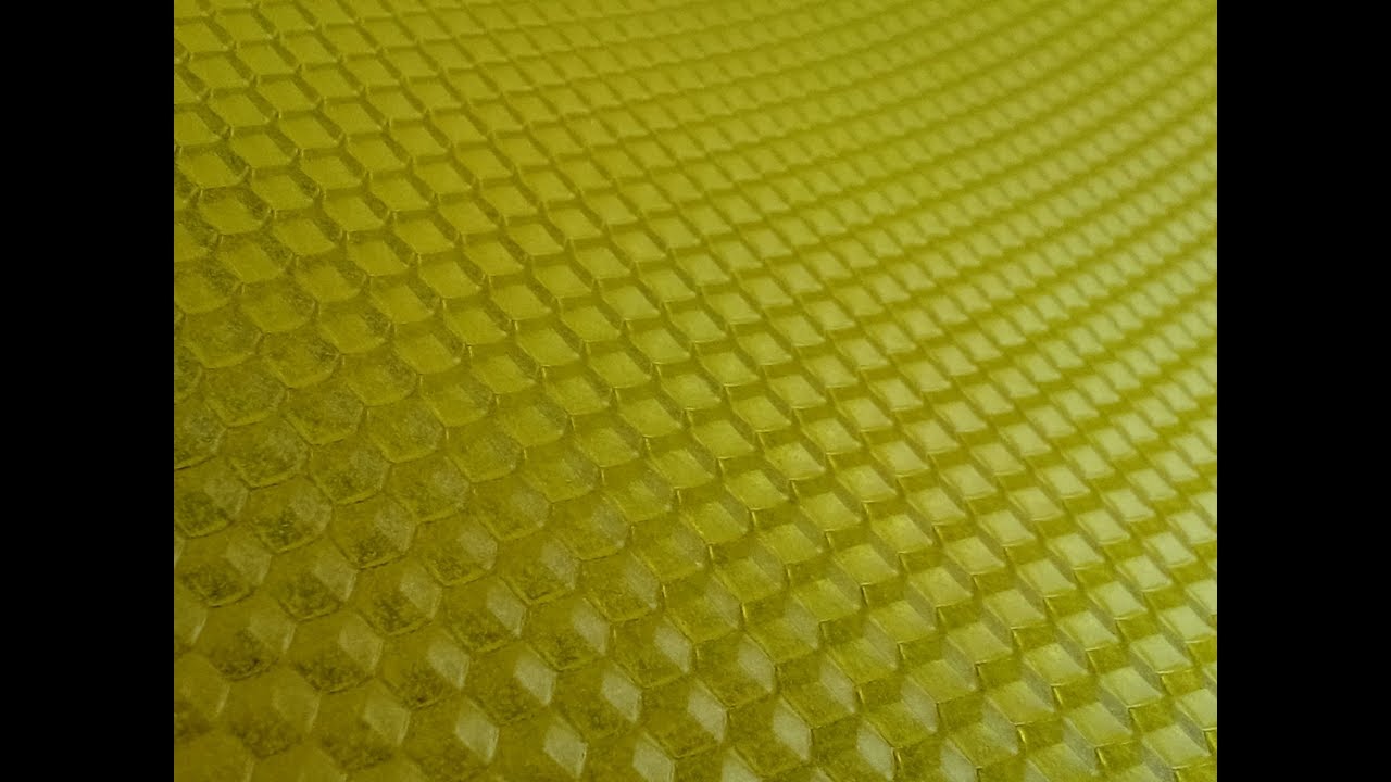 Пчеловодство Изготовление своей вощины Гладкие листы + прокатка в матрице