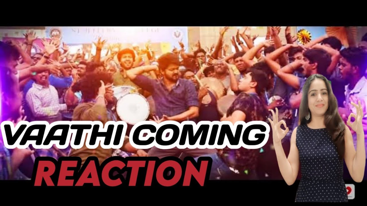 VAATHI COMING Song Reaction|MASTER|Thalapathy Vijay❤😘|Anirudh Ravichander|