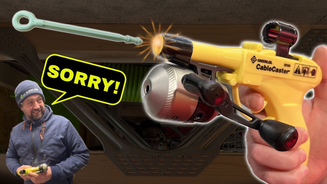 Will this make Electrical Work Easier? Greenlee Cable Caster YouTube