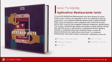 Aplicativo Restaurante Ionic - Aula 01 - Introdução ao Curso