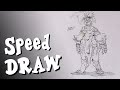 Speed DRAW:  Amazona-Corrupta-ArteBU