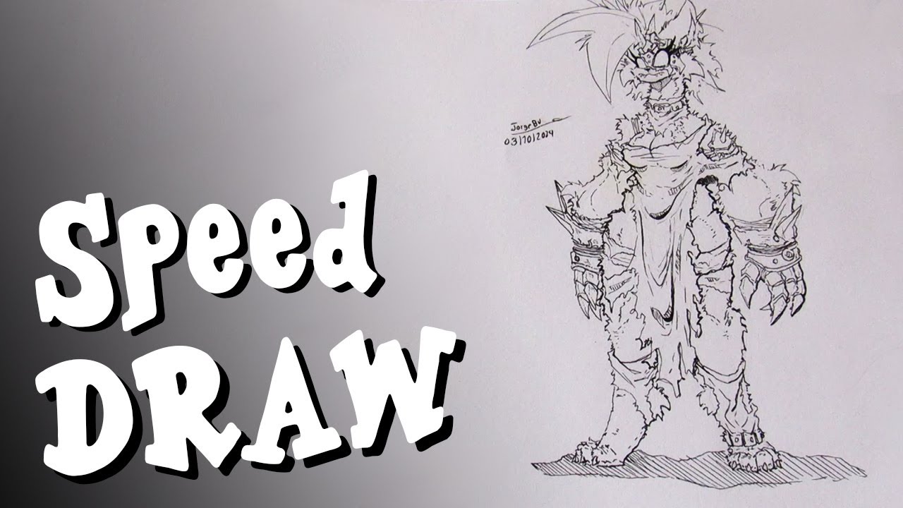 Speed DRAW:  Amazona-Corrupta-ArteBU