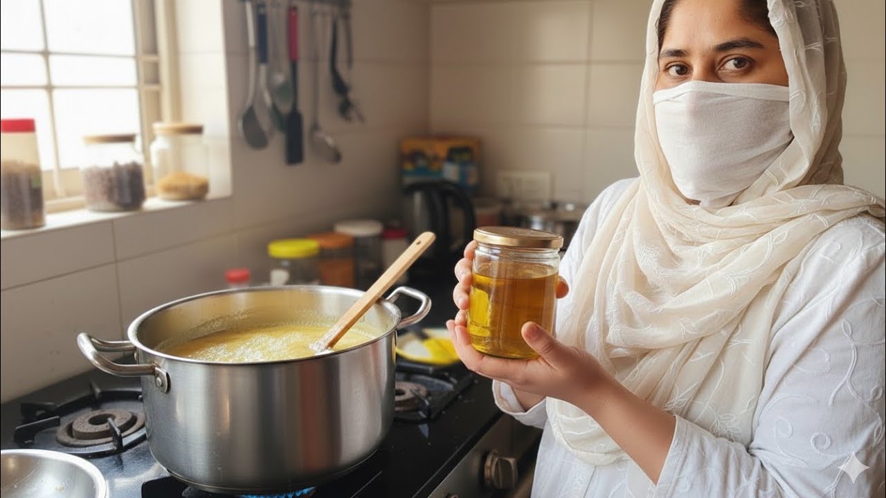  Aaj ghar par he malai se  Ghee nekala // how to make Ghee at Home .@BeenishKiDuniya1991 