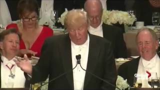 Maria Bartiromo causes quite a stirring while Trump roasts Hillary