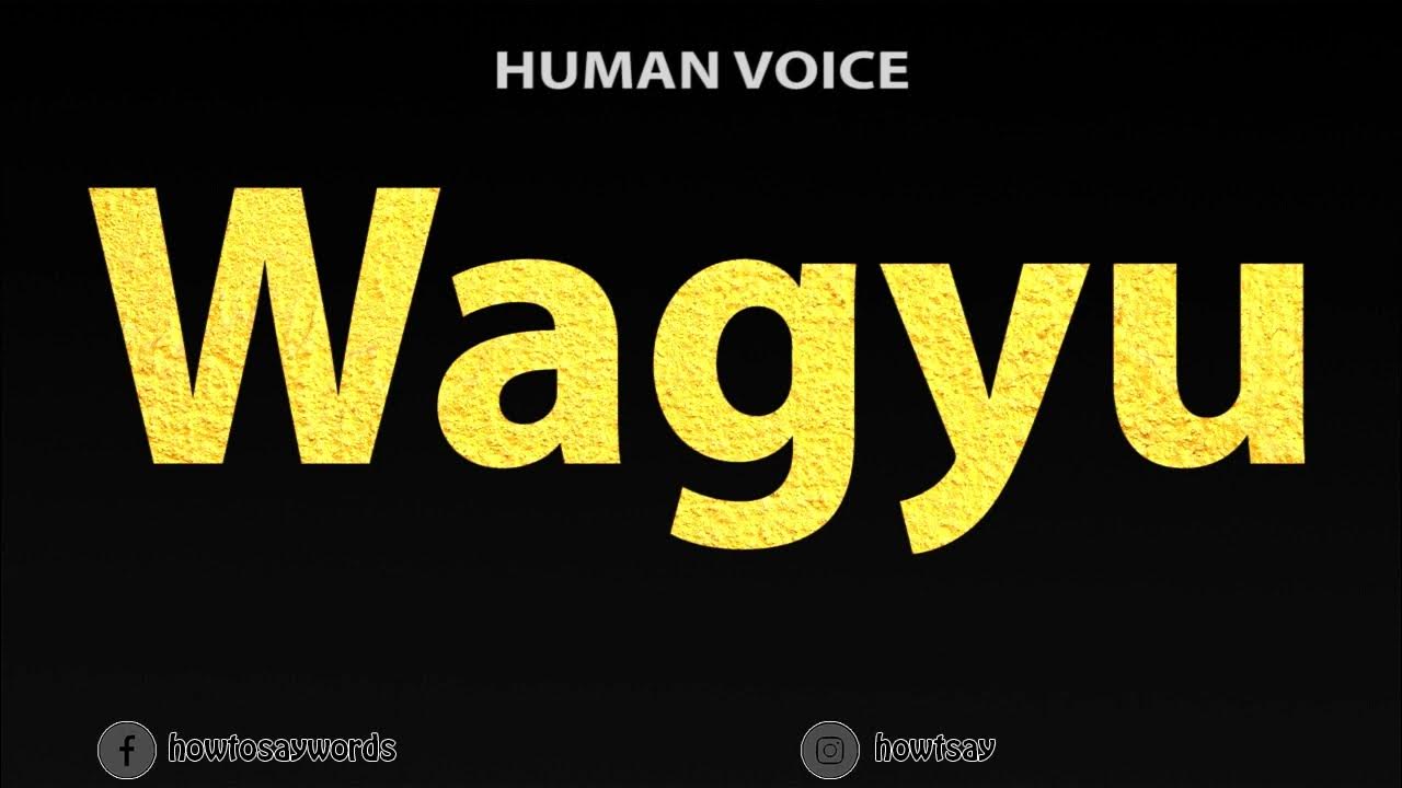 how-to-pronounce-wagyu-youtube