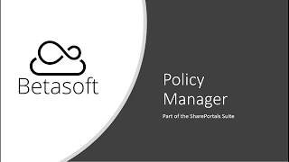 SharePortals Policy Manager screenshot 3
